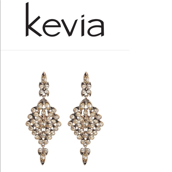 Kevia Rhinestone chandelier earrings